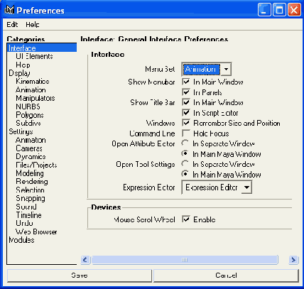 Как открыть окно диалога Attribute Editor в отдельном окне